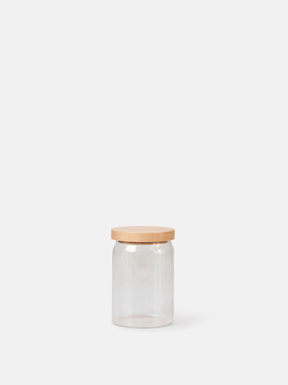 Citta Essentials Storage Jar Wooden Lid | 10x14.5