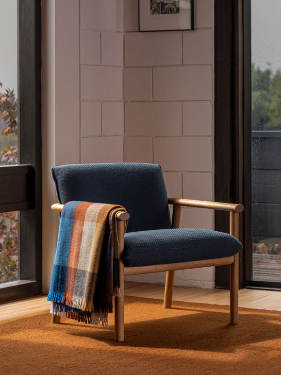Citta Cabin Wool Blanket | Mulberry Multi
