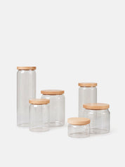 Citta Essentials Storage Jar Wooden Lid | 10x14.5