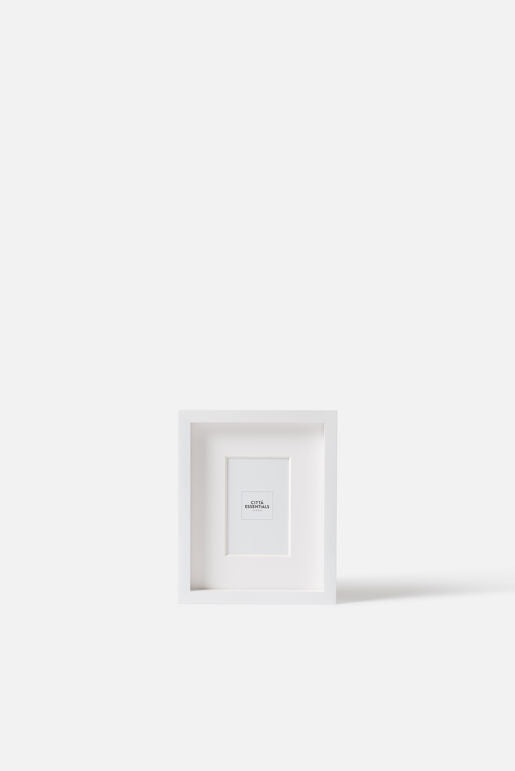 Citta Edge Frame | White 4x6"
