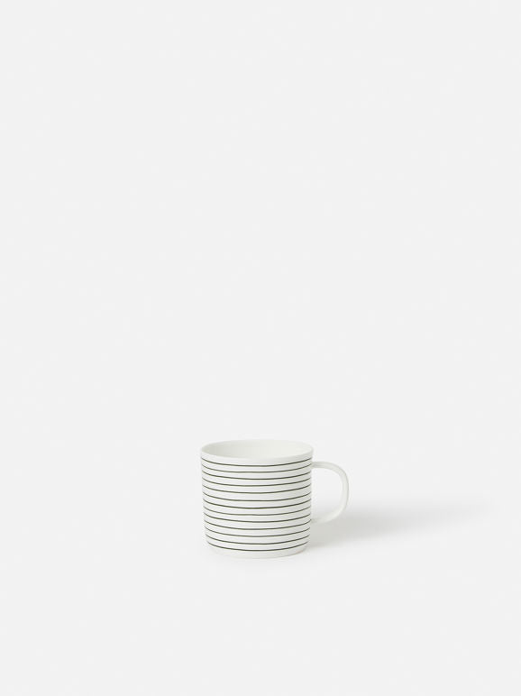 Citta Stripe Coffee Cup | Olive White