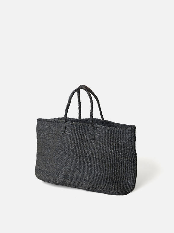 Citta Sisal Oval Basket | Charcoal