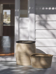 Citta Arena Laundry Basket | Natural Blue Black