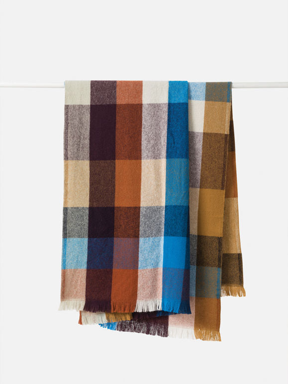 Citta Cabin Wool Blanket | Mulberry Multi