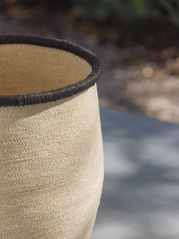 Citta Arena Laundry Basket | Natural Blue Black