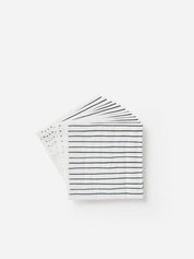 Citta Stripe Dinner Napkin White | Navy