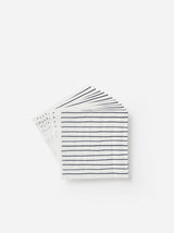 Citta Stripe Dinner Napkin White | Navy