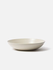 Citta Stoneware Low Bowl | Matte Beige Large
