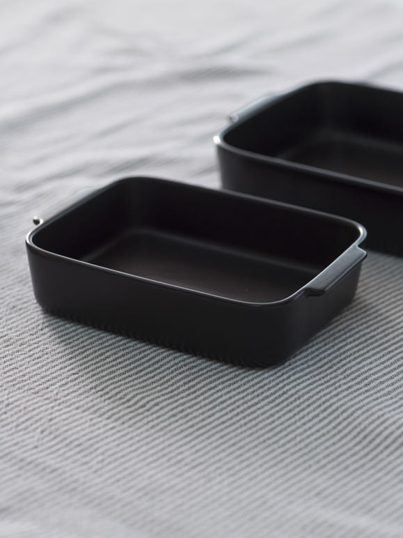 Citta Stoneware Baking Dish | Medium Matt Black