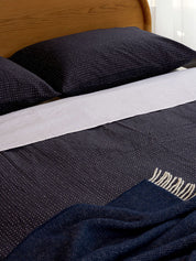 Citta Wool Throw | Navy