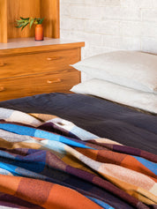 Citta Cabin Wool Blanket | Mulberry Multi