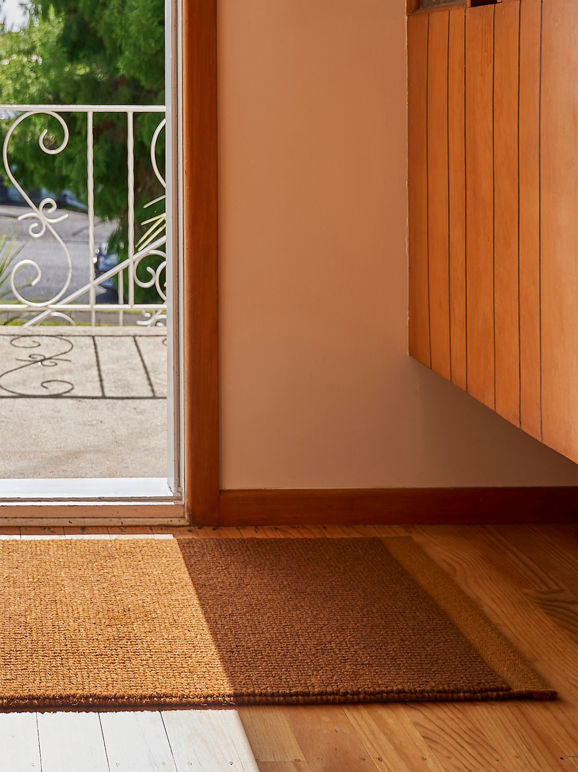 Citta Joni Door Mat |  Orange Peel Saffron