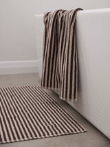 Citta Wide Stripe Cotton Bath Towel | Cocoa Bone