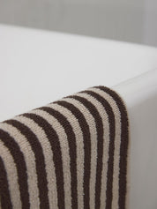 Citta Wide Stripe Cotton Bath Mat | Cocoa Bone