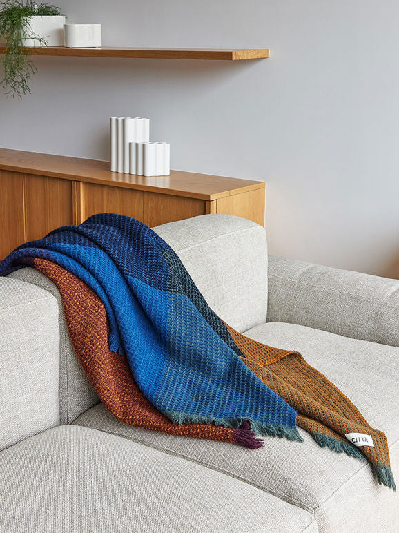 Citta Waffle Wool Blanket | Multi