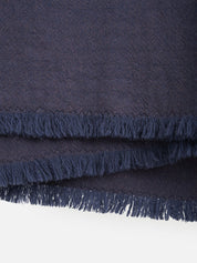 Citta  Oslo Lambswool Throw | Oxford Blue Lupin