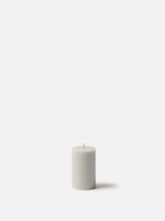Citta Pillar Candle Set Of 4 | Medium Cool Grey