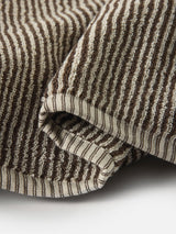 Citta Stripe Cotton Bath Towel | Cocoa Oat