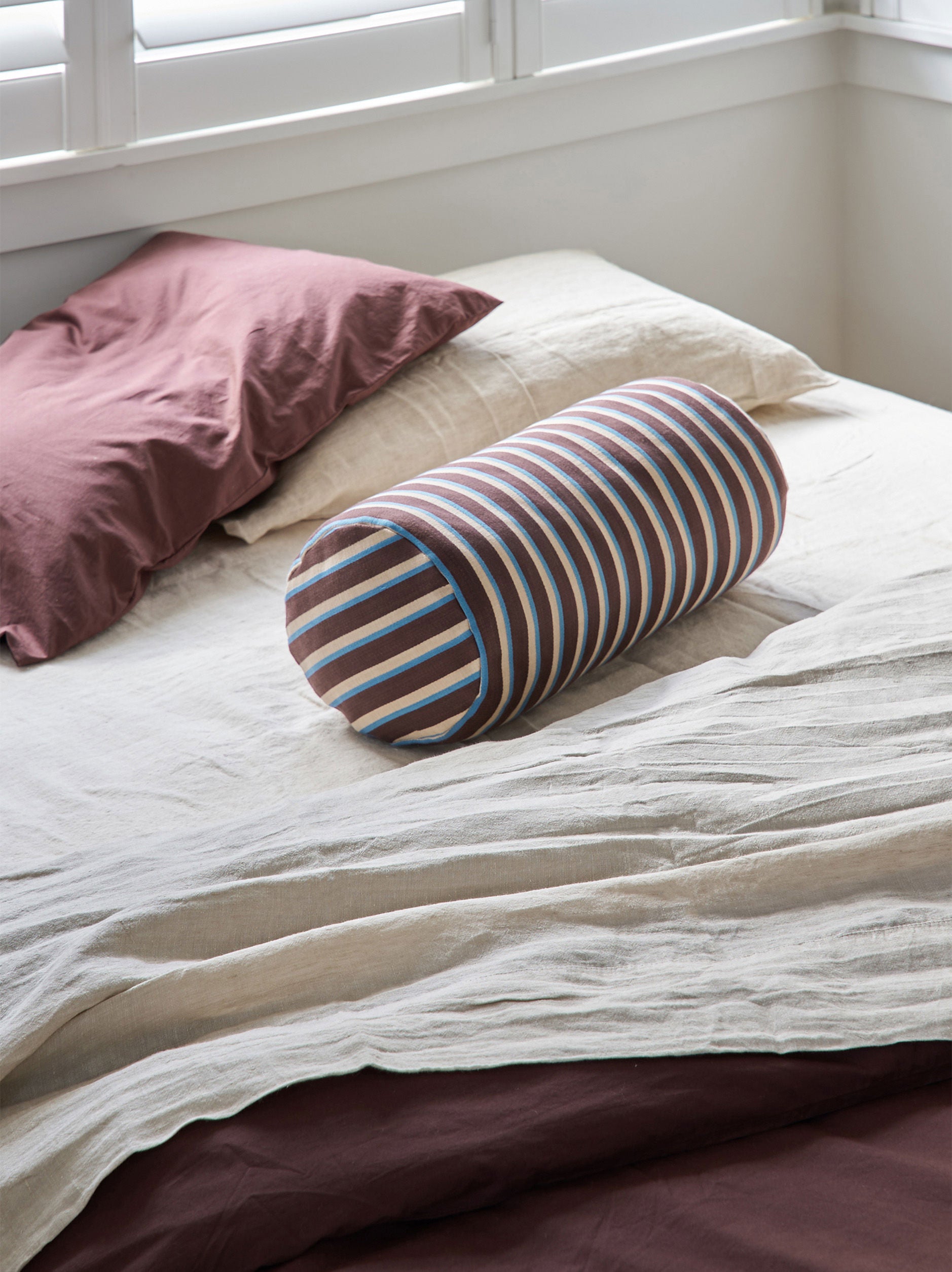 Citta Gene Bolster Cushion Cover | Mulberry Multi