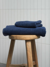 Citta  Classic Cotton Hand Towel | Navy