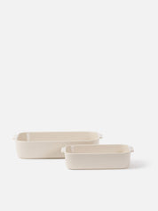 Citta Stoneware Baking Dish | Matte Beige Large
