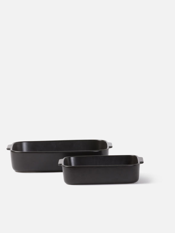 Citta Stoneware Baking Dish | Large Matt Black