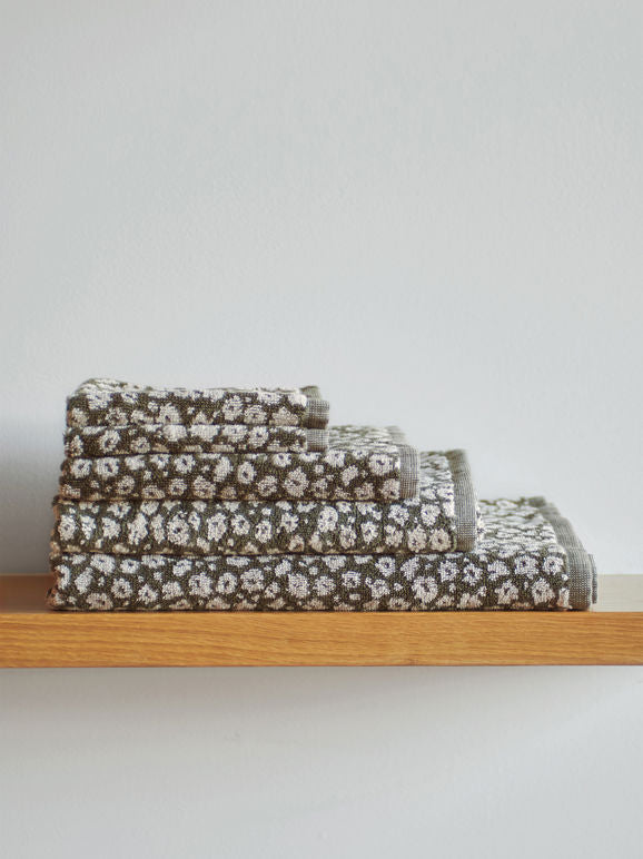 Citta  Forget Me Not Cotton Face Cloth | Ivy Oat