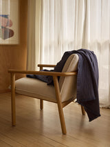 Citta  Oslo Lambswool Throw | Oxford Blue Lupin