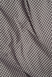 Citta Gingham Organic Cotton Duvet Cover | Cocoa