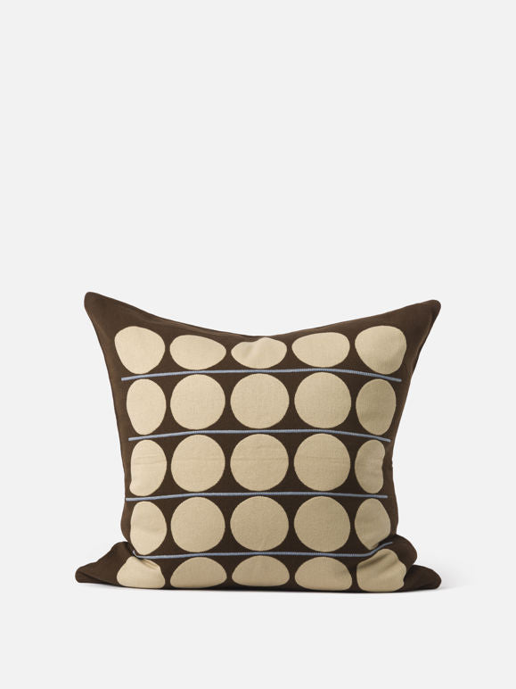 Citta Abacus Cushion Cover | Chocolate Wheat