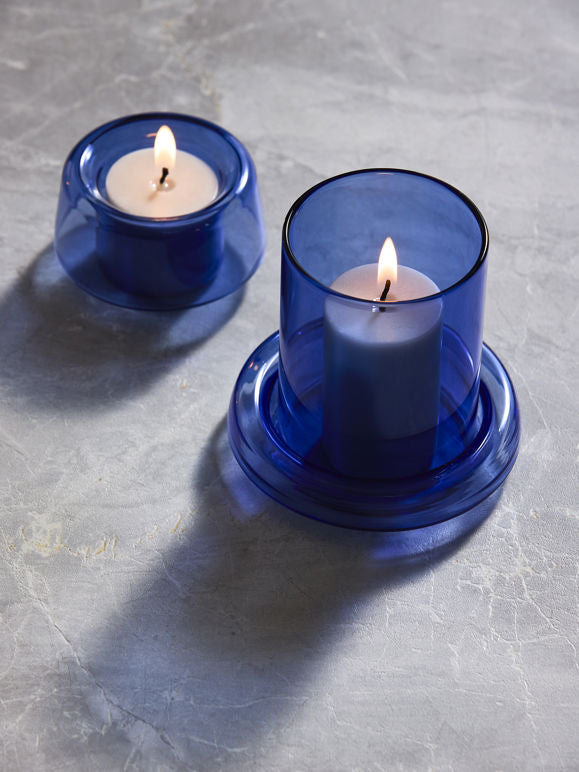 Citta Pillar Candle Small Set Of 4 | Cool Grey