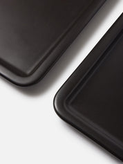 Citta Stoneware Tray | Matt Black Large