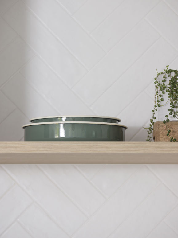 Citta Round Baking Tray | Olive Cream Large