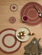 Citta Agora Woven Placemat Set Of 4 | Cherry Natural