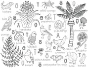 Washable Reusable Colouring-In Solo Mat Kit | Friends Of The Forest
