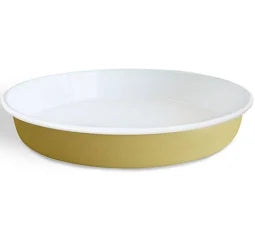 Dishy Enamel Deep Round Tray | 30cm Butter