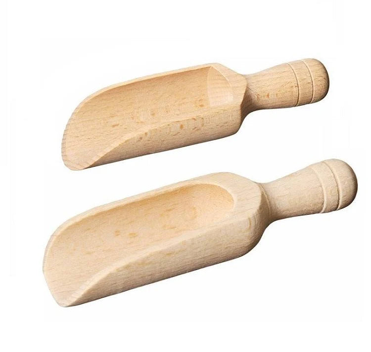 Dishy Beechwood Flat Scoop | 7cm