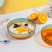 Remember Small Glass Bowl Set | Amber