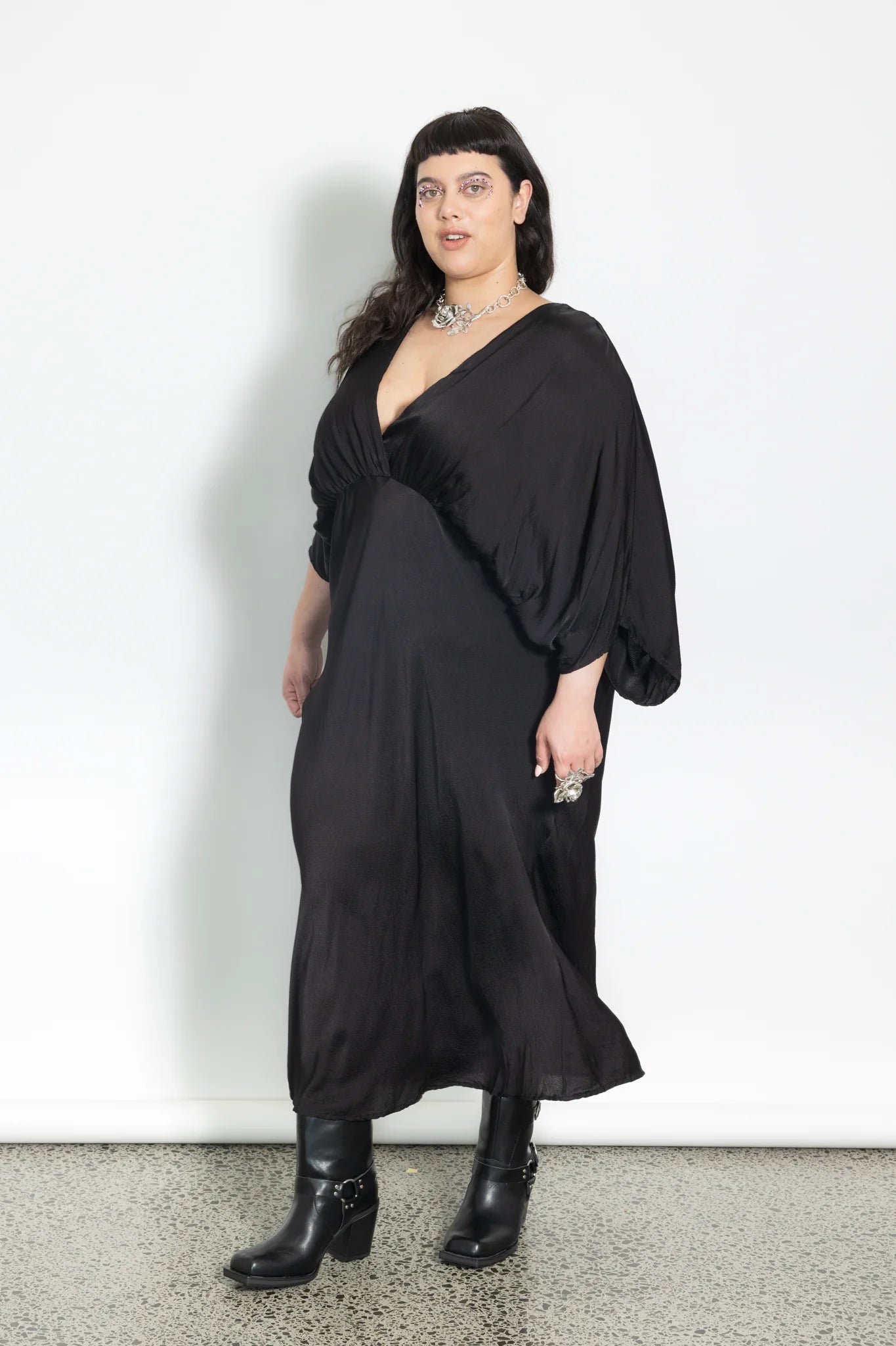 LaLA Slinky Dress | Black