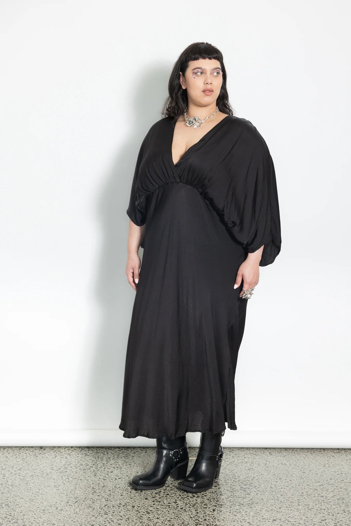 LaLA Slinky Dress | Black