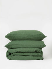 Citta Linen Duvet Cover Queen | Spearmint
