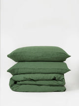 Citta Linen Duvet Cover Queen | Spearmint