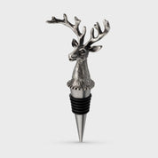 Taproom Bottle Stop Stags Head | Pewter