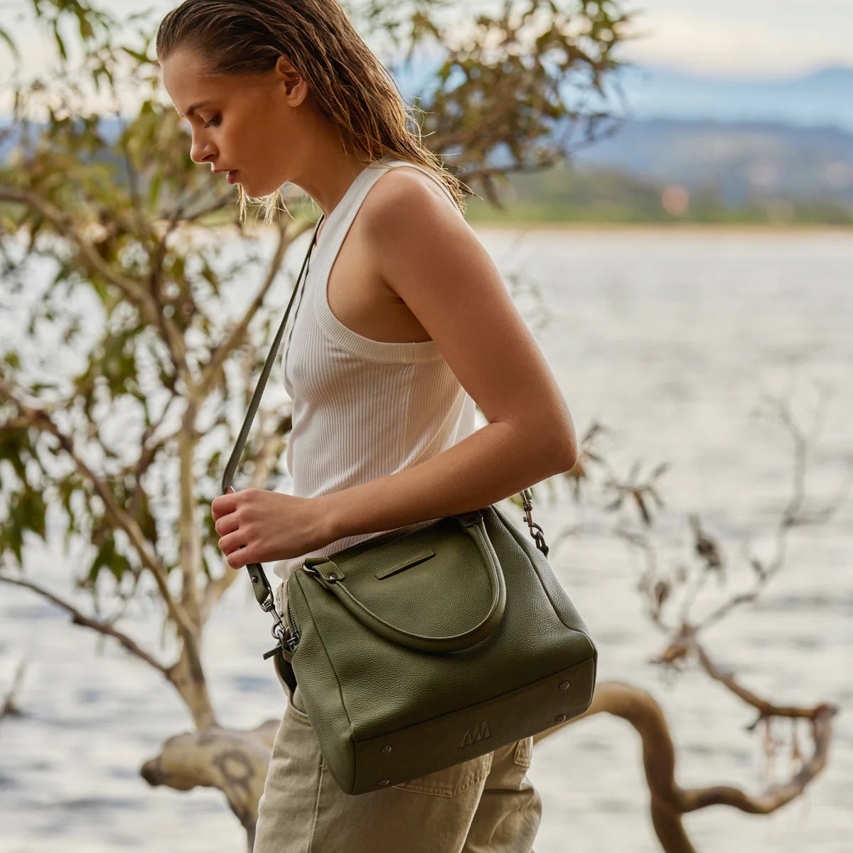 Status Anxiety Last Mountains Handbag | Khaki