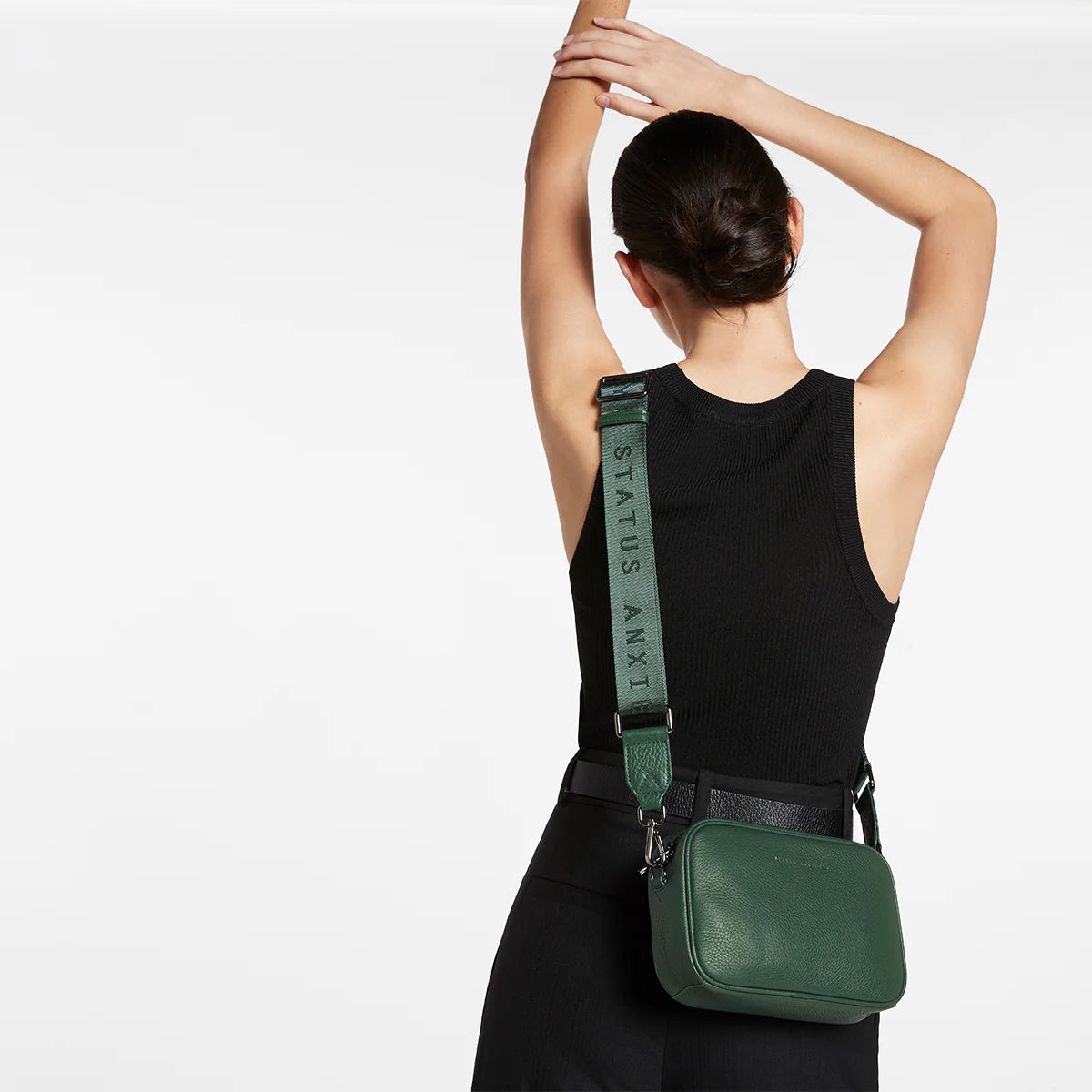 Status Anxiety Plunder Bag With Webbed Strap | Green