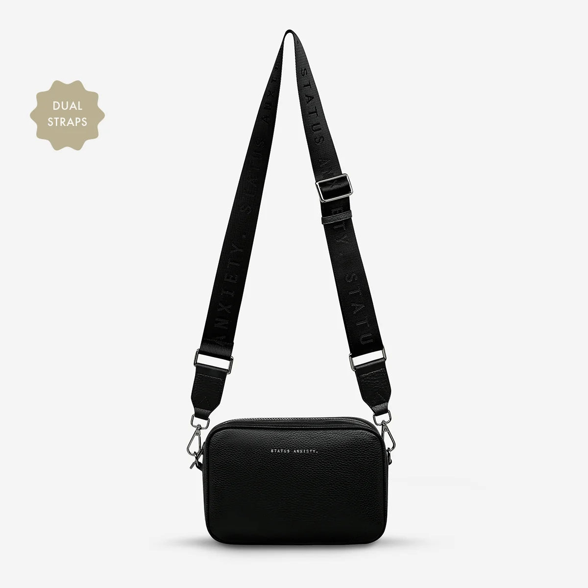 Status Anxiety Plunder Bag With Dual Straps | Black