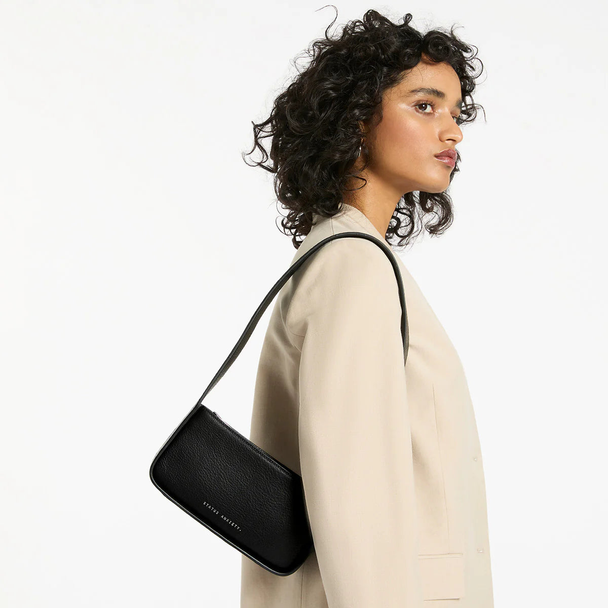 Status Anxiety State Of Mind  Handbag | Black