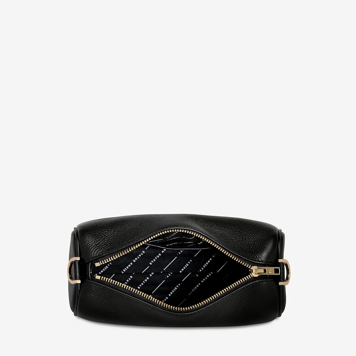 Status Anxiety Sunblind Bag | Black Brushed Gold