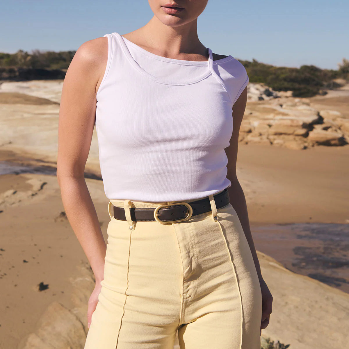 Status Anxiety Alex Davidson Final Loop Belt | Cocoa Gold