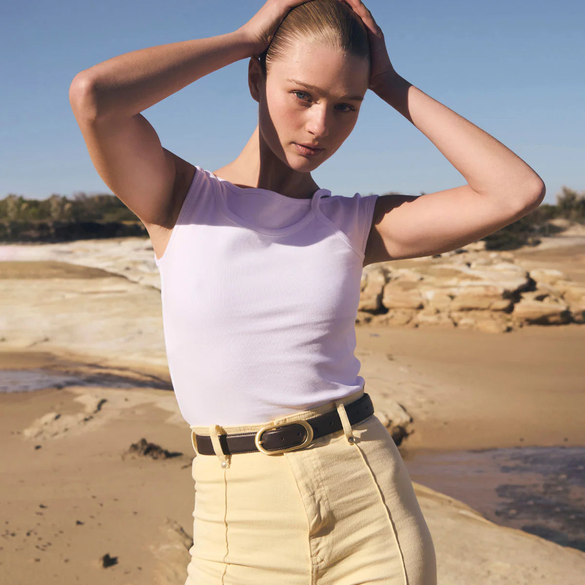 Status Anxiety Alex Davidson Final Loop Belt | Cocoa Gold